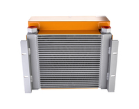 Refroidisseur d'huile hydraulique industriel en aluminium pour applications marines offshore, refroidi par air, moulage CNC, radiateur 100L, échangeur de chaleur, ventilateur 12V