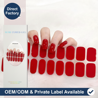 Offre Spéciale nouveauté 3D bande de Gel pour ongles enveloppes semi-durcies longue durée lampe UV Gel ongles autocollants pour bricolage