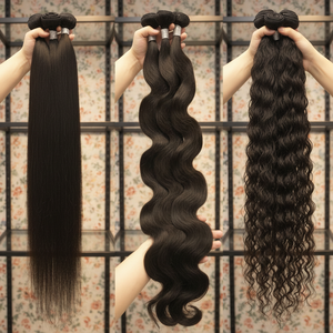 Лидер продаж, товары для волос, Необработанные индийские пучки волос, Прямая поставка, поставщики, натуральные волосы, необработанные индийские кудрявые пучки - Product Image 1