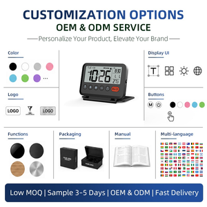 Tragbarer Quadratischer Reisewecker Faltbarer Digitaler Wecker mit Temperaturanzeige Kalender Großes LCD Geräuschlos Schlummerfunktion Hintergrundbeleuchtung Batteriebetrieben - Product Image 4