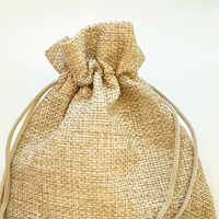 Sacs en toile de jute recyclables 9x12cm en gros, sacs portables pour le stockage des grains de café avec cordon de serrage pour la maison