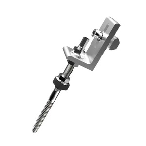 Vis de <span class=keywords><strong>fixation</strong></span> pour panneau solaire avec filetage <span class=keywords><strong>bois</strong></span> pour montage sur toit en tôle métallique SUS304 Crochets en L - Product Image 3