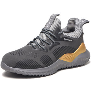 CE認証取得済み メンズ高品質スポーツワークシューズ S1 S1P S2 S3 冬用産業安全建設靴 ブラック - Product Image 5