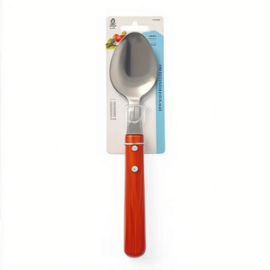 Cuillère en métal poli miroir classique de 20 cm – Profitez de vos plats préférés lors des fêtes pour le service - Product Image 2