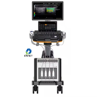 EURVET Échographe Doppler couleur sur chariot vétérinaire avec logiciel professionnel et système intelligent de gestion des données