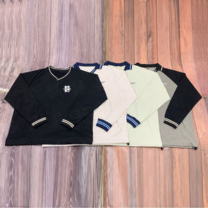 เสื้อโปโลรักบี้ชายคุณภาพสูงขายส่ง แขนยาว แฟชั่น คอวี ปรับแต่งได้ พร้อมเชือกผูกชายเสื้อ - Product Image 5