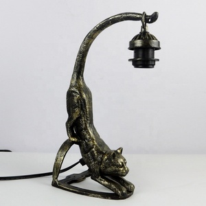 LongHuiJing Cat Art Stained Glass Tiffany Dragonfly Pattern Table Desk Lamp E14 Base AC Powered Dome <b>Night</b> <b>Light</b> for Bedroom - Product Image 4