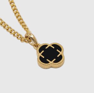 Inspire joyería de acero inoxidable para hombre, venta al por mayor, collar con colgante de piedra negra de trébol de ónix hipoalergénico de lujo para regalo de fiesta - Product Image 6