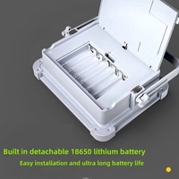 Projecteur Portatif et Rechargeable Solaire avec Éclairage d'Urgence Multifonctionnel USB Mobile