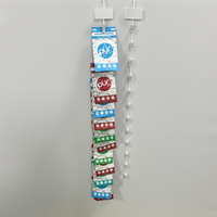 Présentoir de sac de bonbons à l'étagère suspendue en acier en métal de nourriture de supermarché avec l'impression d'étiquette de prix et de logo