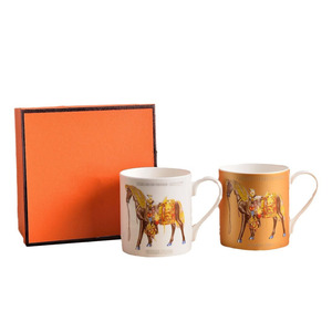 Vente en gros d'usine, ensemble de thé de l'après-midi moderne et luxueux, tasse à café en céramique et soucoupe avec boîte cadeau - Product Image 5