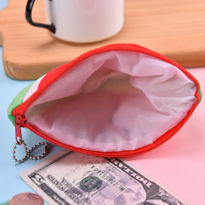 Mayorista Fruta Tarjeta DE CRÉDITO Cartera Monedero Auricular Felpa Llavero Lápiz labial Bolsa Peluche Juguete Monedero Cremallera Llavero Cartera - Product Image 5