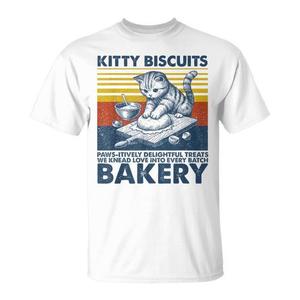 T-shirt Kitty Biscuits Bakery Cat Baking Kneading - Product Image 1