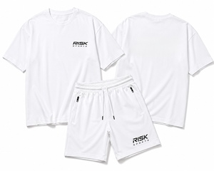 Ensemble homme : chemise et short, couleur unie, tricoté, respirant, décontracté, été, coton et élasthanne - Product Image 5