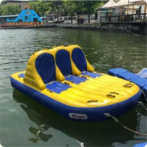 Jet <span class=keywords><strong>ski</strong></span> gonflable personnalisé à 6 places, tube en PVC, Crazy Towable Slipper Bandwagon UFO pour jeux aquatiques - Product Image 1