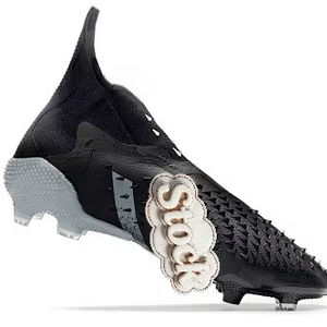 Chaussures <span class=keywords><strong>de</strong></span> football <span class=keywords><strong>junior</strong></span> respirantes à tige basse avec empeigne en cuir et semelle extérieure en caoutchouc <span class=keywords><strong>pour</strong></span> l'entraînement en plein air toute saison Fabriqué en Chine - Product Image 5
