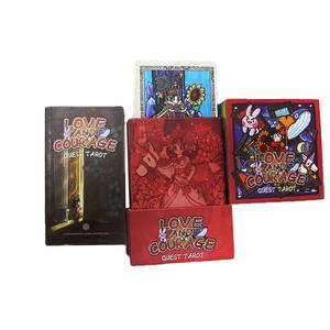 निर्माता निर्मित आकर्षक होलोग्राफिक टैरो कार्ड कस्टम प्रिंट सुरक्षात्मक पैकेजिंग के साथ - Product Image 4