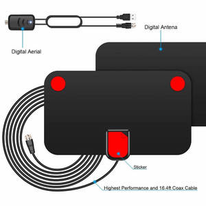 <span class=keywords><strong>Antena</strong></span> <span class=keywords><strong>de</strong></span> <span class=keywords><strong>TV</strong></span> Digital Portátil <span class=keywords><strong>de</strong></span> Alta Calidad, <span class=keywords><strong>Amplificador</strong></span> <span class=keywords><strong>de</strong></span> Señal VHF UHF DVB-T, <span class=keywords><strong>Antena</strong></span> Plana para Interiores, 4K HDTV, Ganancia <span class=keywords><strong>de</strong></span> 25dbi, Conector F+IEC - Product Image 4