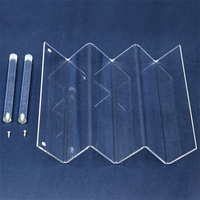 Présentoir multi-couches en acrylique de 3 mm d'épaisseur pour boîtes mystères et poupées, emballé en carton