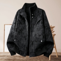 Veste en cuir pour homme, veste polyvalente d'extérieur, col montant, cuir rétro haut de gamme, veste de moto rétro, veste en PU pour homme