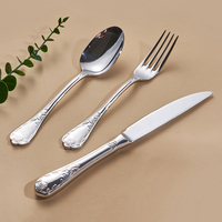 Vaisselle Couteau Fourchette Cuisine Dîner Cuillère En Acier Inoxydable Métal Présente Couverts De Mariage Or Couverts Ensemble Dîner Cuillère