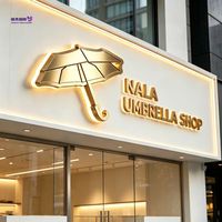 Lettres en acier inoxydable rétroéclairées par LED personnalisées de luxe, enseigne lumineuse Halo Lit, enseigne murale personnalisée avec logo de marque pour salon de beauté et de coiffure
