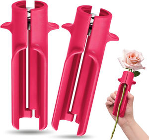 Removedor de Espinas de Rosas, Limpiador de Tallos de Rosas de Plástico, Herramienta para Quitar Espinas de Rosas, Herramienta para Quitar Hojas de Rosas para el Hogar y Floristerías - Product Image 4