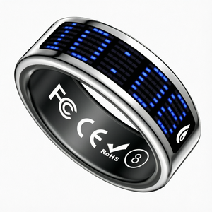 Anillo Inteligente LED 2026 con Pantalla de Acero, Monitor de Actividad Física, Reloj Despertador, Control Remoto por Gestos, Monitor de Sueño y Frecuencia Cardíaca, IP68 - Product Image 3