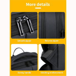 Mochila de Nailon para Estudiantes con Logotipo Personalizado, Gran Capacidad, con Función Antirrobo y Cierre de Cremallera para Oficina, Escuela y Viajes - Product Image 6