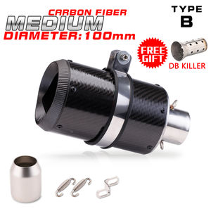 Silenciador de escape de motocicleta de fibra de carbono Universal de 51mm para <span class=keywords><strong>Kawasaki</strong></span> NINJA400 CB300R R3 <span class=keywords><strong>R6</strong></span> MT07 DUKE390 ZX6R S1000RR - Product Image 5