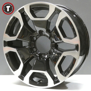 Bánh xe thể thao 17/18 inch aftermarket bánh xe CB 106.2 bù đắp 25mm 6 lỗ 6x139.7 17/18x7.5j vành <span class=keywords><strong>Janet</strong></span> 17 với mặt máy màu đen - Product Image 3