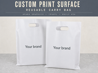 Sac à main PO, sac de shopping en plastique, sacs personnalisés avec logo imprimé pour l'emballage de cadeaux, les boutiques de vêtements et la vente au détail