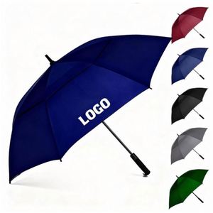 Suppliers Manufacturer Wholesale Big Luxury Promotional Branded Custom Golf Large <b>Umbrella</b> <b>Windproof</b> Logo Prints - Product Image 1