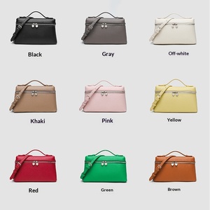 Bolsa de almuerzo de moda Gigi para mujer, de PU, con cremallera, correa única, estilo urbano, primavera-verano, patrón de avestruz, portátil, ¡la más vendida! - Product Image 2
