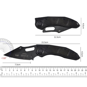 Navaja de Bolsillo Plegable Personalizable de Grado OEM para Camping, Hoja de Acero Inoxidable 3CR13 Ultra Afilada, Mango de ABS con Acabado de Madera - Product Image 6