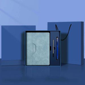 Wholesale Supplier Vegan Leather Pen Slot <b>Sewing</b> Design Notebook Executive Stationery Note Book Box <b>Set</b> Bulk With Paper Bag - Product Image 4