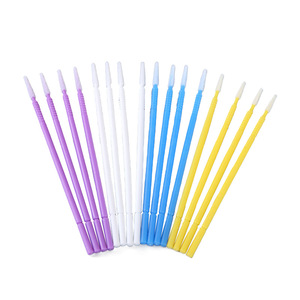 Hisopos dentales desechables, aplicadores de algodón para maquillaje, cuidado de la belleza, herramientas de limpieza para higiene bucal, paquete de 100 unidades de colores - Product Image 1