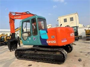 Très populaire, bonnes performances, 90% neuf, excavatrice sur chenilles Hitachi Zx120 de 12 tonnes, machines d'occasion, excavatrices Hitachi 120 d'occasion - Product Image 3