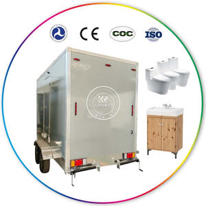 Remolque de Baño Público 2025, Baño Portátil Automático con Tanque de Agua Limpia y Salida de Aguas Residuales - Product Image 4