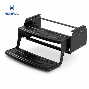 Marchepieds pliants manuels HOMFUL à 2 marches <span class=keywords><strong>pour</strong></span> <span class=keywords><strong>camping</strong></span>-<span class=keywords><strong>car</strong></span>, en acier au carbone avec revêtement en poudre, antidérapants, <span class=keywords><strong>pour</strong></span> <span class=keywords><strong>camping</strong></span>-<span class=keywords><strong>car</strong></span>, caravane, remorque de voyage - Product Image 1