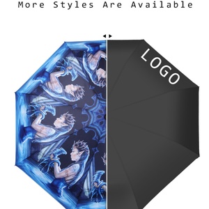 China 3 Fold Umbrella Ss <b>Frame</b> 21 Inch and Ribs Manual Open and Close Compact Umbrella for Promotion and Gift - Product Image 4