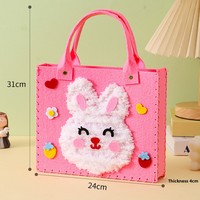 Kit de broderie DIY pour poupées, kit de couture animaux de dessin animé, kit de couture pour débutants pour enfants, kits de broderie au poinçon