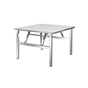 <span class=keywords><strong>Table</strong></span> <span class=keywords><strong>pliante</strong></span> portable en acier inoxydable petite conception carrée simple <span class=keywords><strong>pour</strong></span> la maison repas en plein air <span class=keywords><strong>marché</strong></span> de nuit étal hôtels restaurants - Product Image 5