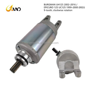 Motor de Arranque WANOU de 9 Dientes con Rotación en Sentido Horario para Motocicletas <span class=keywords><strong>BURGMAN</strong></span> <span class=keywords><strong>UH125</strong></span> 02-16/EPICURO125 UC125 99-00 - Product Image 1