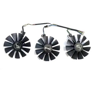 พัดลม GPU 87มม. FDC10U12S9-C FDC10H12S9-C สำหรับ Asus Strix <span class=keywords><strong>GTX980TI</strong></span> 1060 1070 1070Ti RX480 1080Ti/580 R9การ์ดแสดงผลเกม390X - Product Image 3