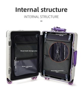 <span class=keywords><strong>2025</strong></span> Mới Lớn 24-Inch PC Chất Liệu Hành Lý Vali Carry-Ons Spinner Caster Mới Lớn 24-Inch Vali Carry-Ons Spinner - Product Image 6