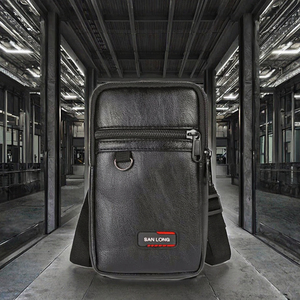 Riñonera pequeña informal Retro, superventas, riñonera impermeable de cuero genuino, riñonera antirrobo de moda de cuero PU - Product Image 3