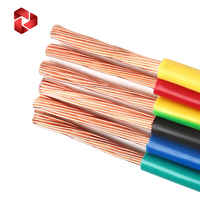 Câble de câblage domestique flexible de qualité supérieure, fil électrique en cuivre PVC 1,5 mm 2,5 mm 4 mm 6 mm 16 mm 20 mm, fil de construction, directement de l'usine