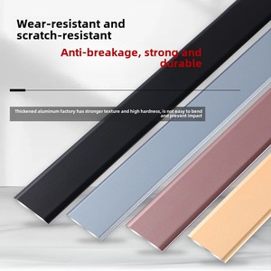 Bande plate en alliage d'<span class=keywords><strong>aluminium</strong></span> Bande <span class=keywords><strong>de</strong></span> seuil <span class=keywords><strong>de</strong></span> <span class=keywords><strong>remplissage</strong></span> <span class=keywords><strong>de</strong></span> plancher en bois Bande d'espacement et <span class=keywords><strong>de</strong></span> garniture <span class=keywords><strong>de</strong></span> carrelage Bande plate pour carrelage - Product Image 2