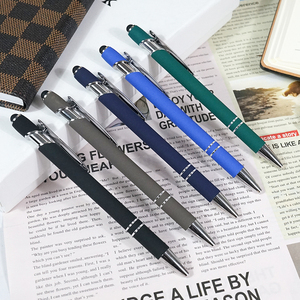 Free Sample Customized Wholesale Plastic <b>Pen</b> Promotional Advertising Gift Click <b>Ballpoint</b> <b>Pens</b> With Screen Touch - Product Image 1